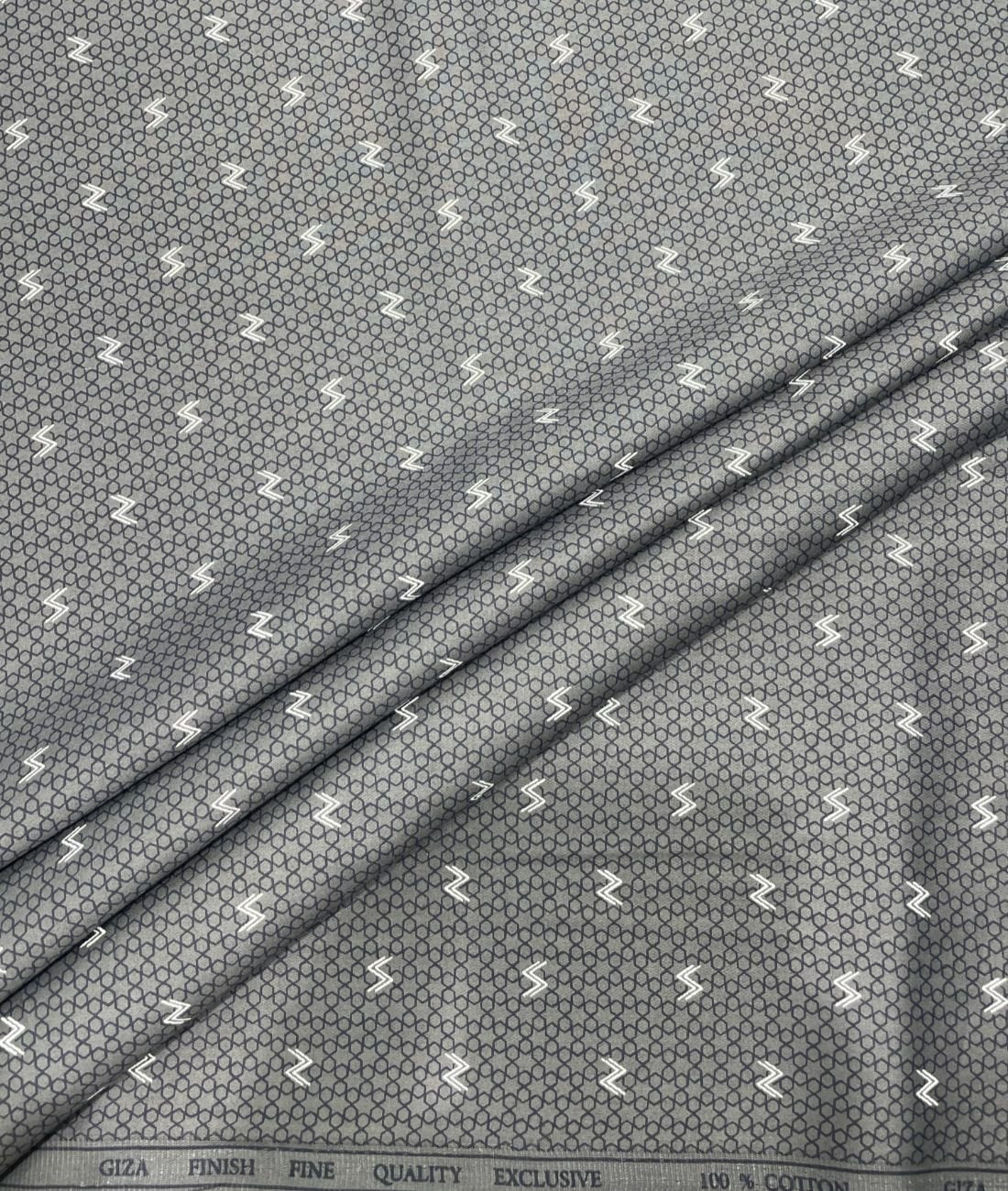 Birla Century Abstarct Printed Luxury Giza Cotton Fabric for Men's Shirt - Tepchi Men