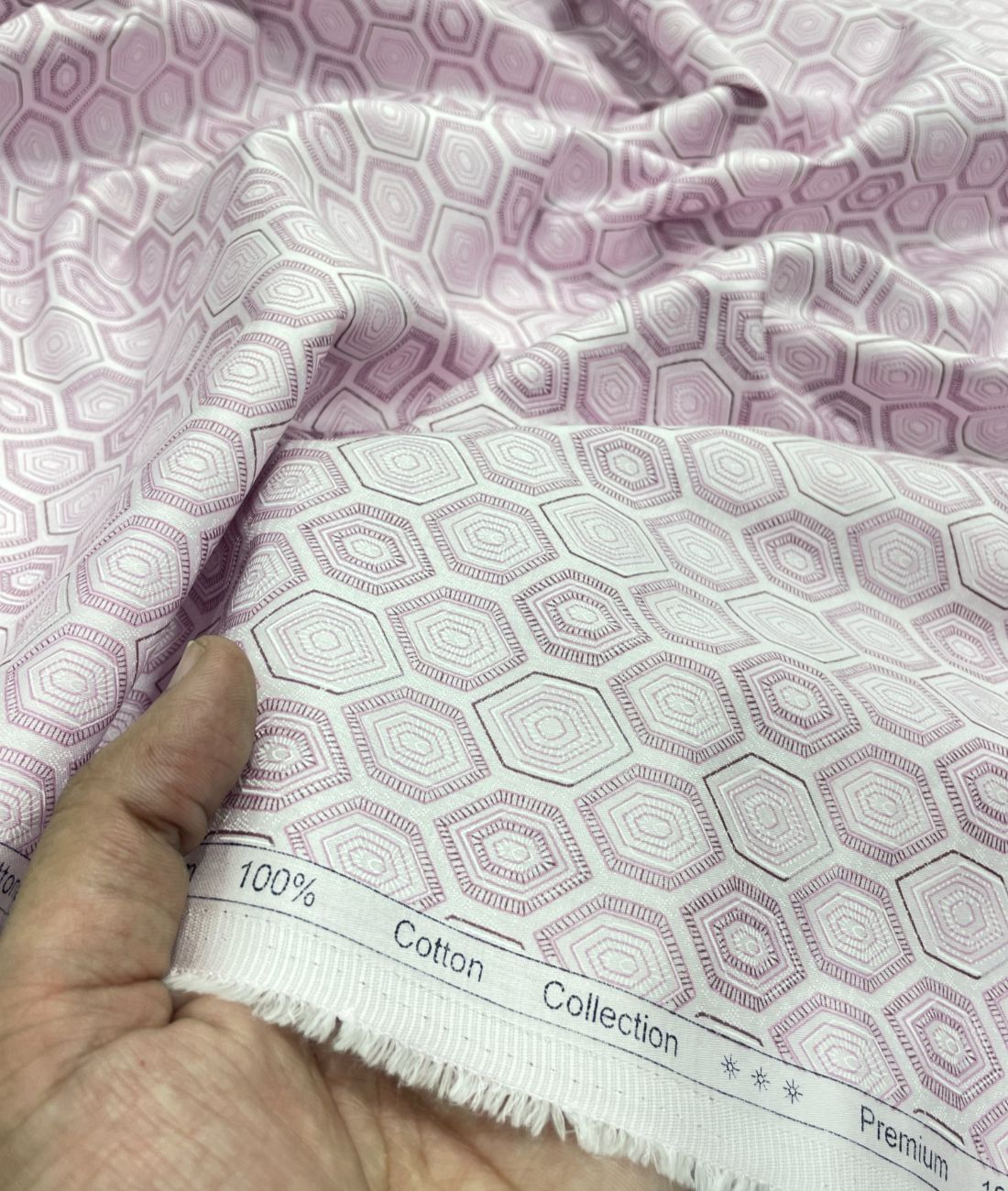 Birla Century Lavender Abstract Printed Luxury 2Ply Giza Cotton Fabric for Men's Shirt - Tepchi Men
