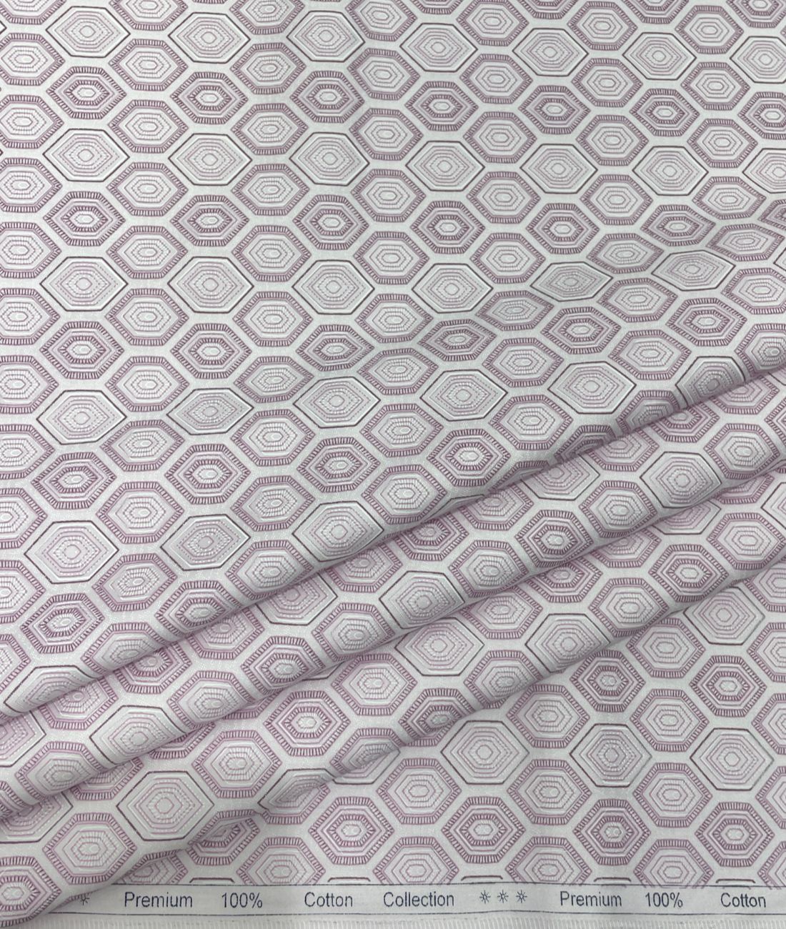 Birla Century Lavender Abstract Printed Luxury 2Ply Giza Cotton Fabric for Men's Shirt - Tepchi Men