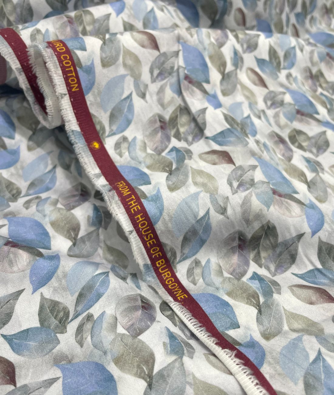 Burgoyne Floral Print Premium Giza Cotton Fabric for Men's Shirt - Tepchi Men