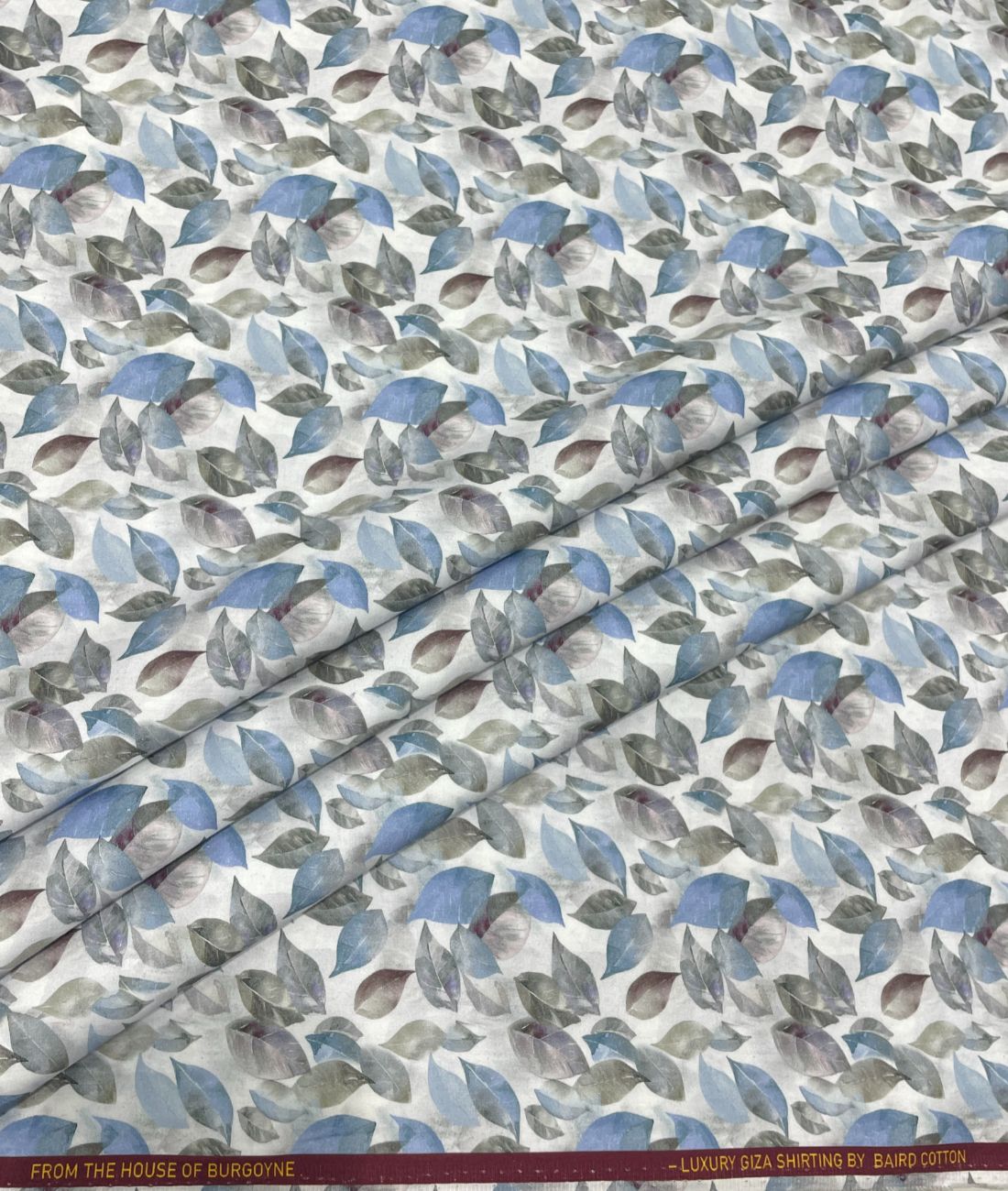 Burgoyne Floral Print Premium Giza Cotton Fabric for Men's Shirt - Tepchi Men