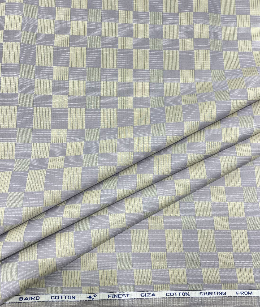 Burgoyne Luxury Blocks Checks Pattern Giza Cotton Fabric for Men's Shirt - Tepchi Men