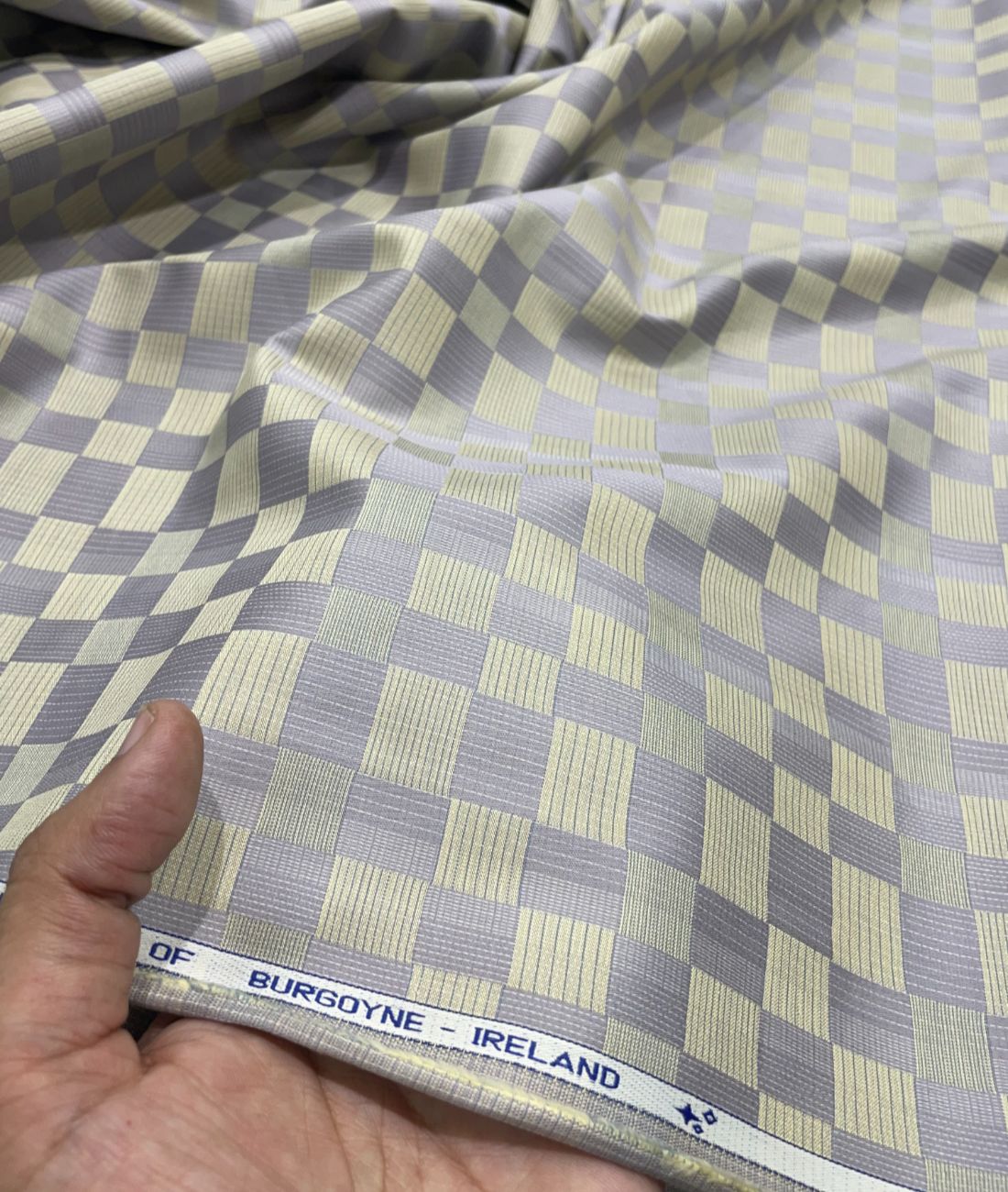Burgoyne Luxury Blocks Checks Pattern Giza Cotton Fabric for Men's Shirt - Tepchi Men