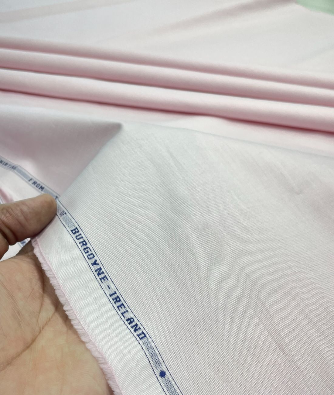 Burgoyne Luxury Hollywood Pink Color 2 Ply Giza Cotton Fabric - Tepchi Men