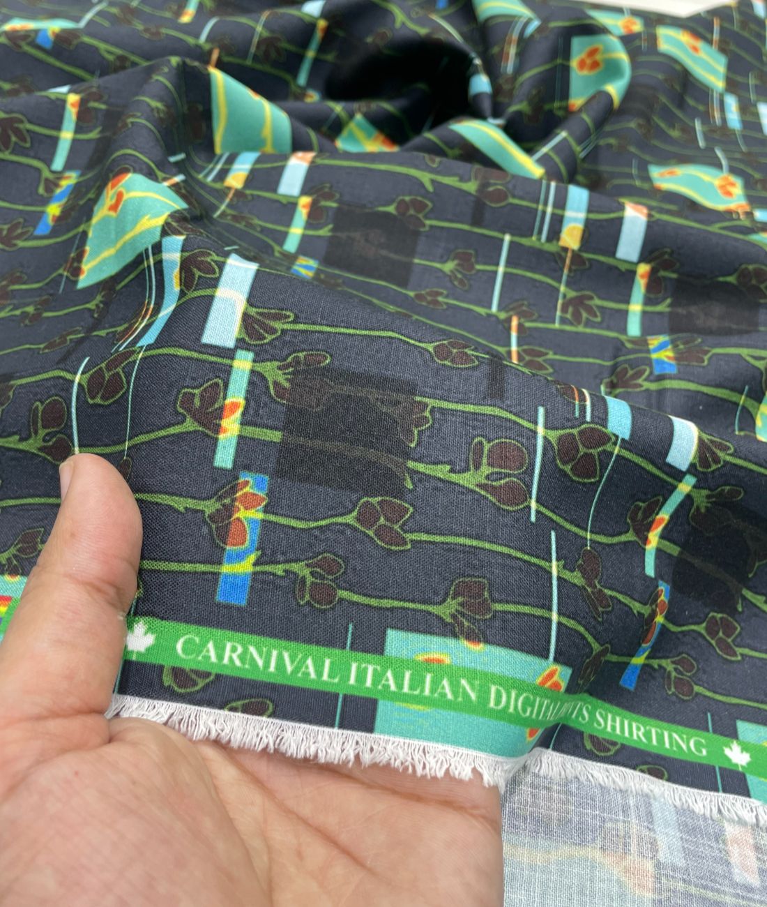 EcoChic Printed Anti Wrinke Cotton Fabric for Men's Shirts & Kurta - Tepchi Men