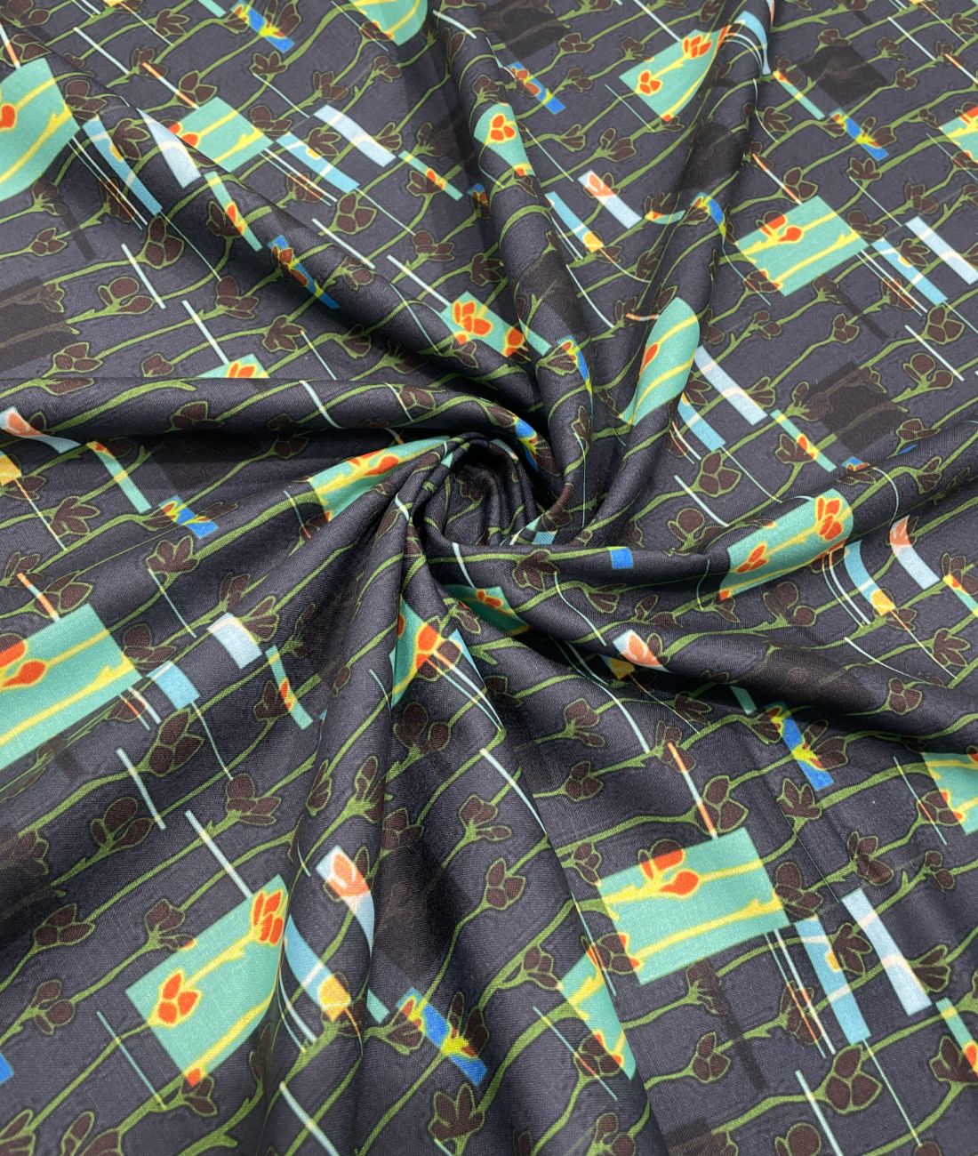 EcoChic Printed Anti Wrinke Cotton Fabric for Men's Shirts & Kurta - Tepchi Men