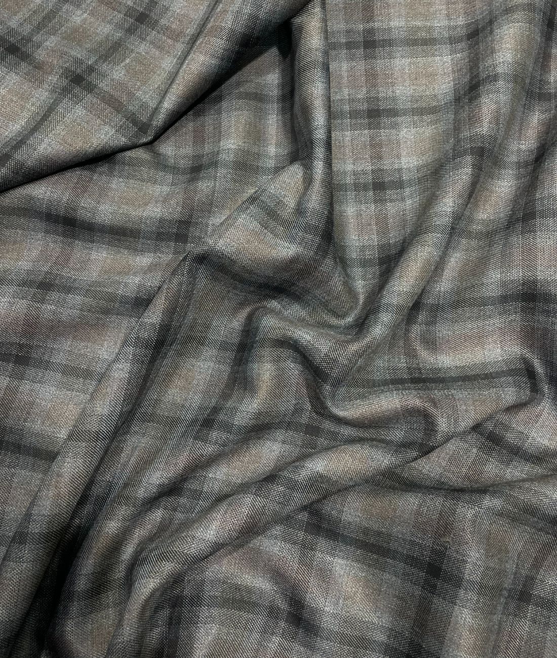 Estelle Morris 110's Counts Ultra Luxury Checks Suiting Fabric for Suits & Blazers - Tepchi Men
