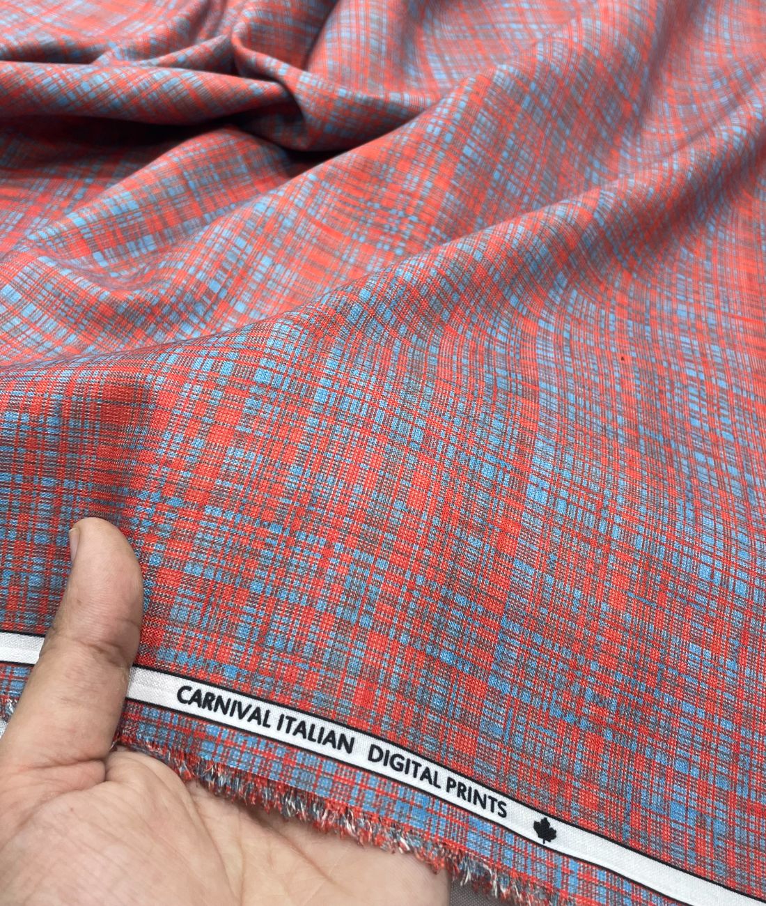 Heritage Check Printed Anti Wrinke Cotton Fabric for Men's Shirts & Kurta - Tepchi Men