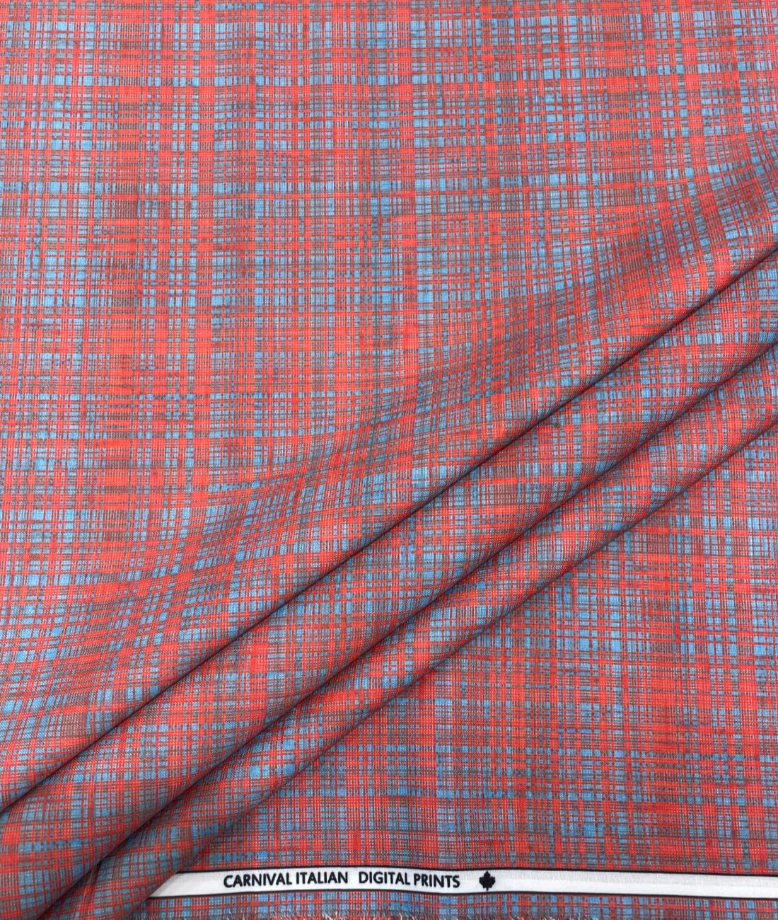 Heritage Check Printed Anti Wrinke Cotton Fabric for Men's Shirts & Kurta - Tepchi Men