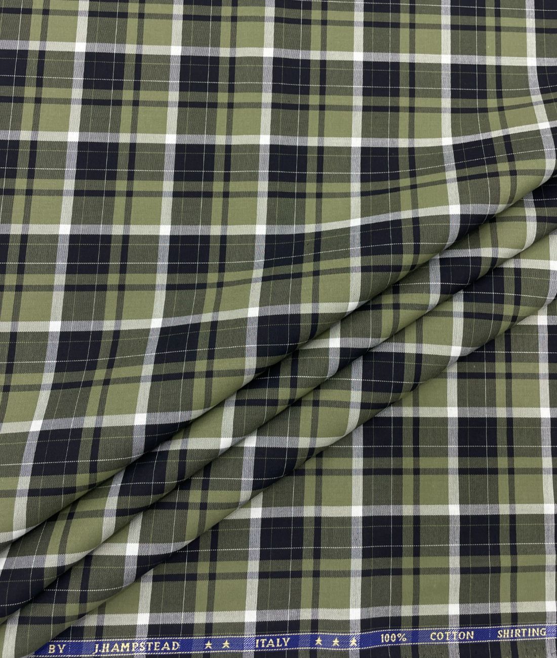 J.Hampstead Luxury 2 Ply Burberry Checks Giza Cotton Fabric for Men's Shirt - Tepchi Men