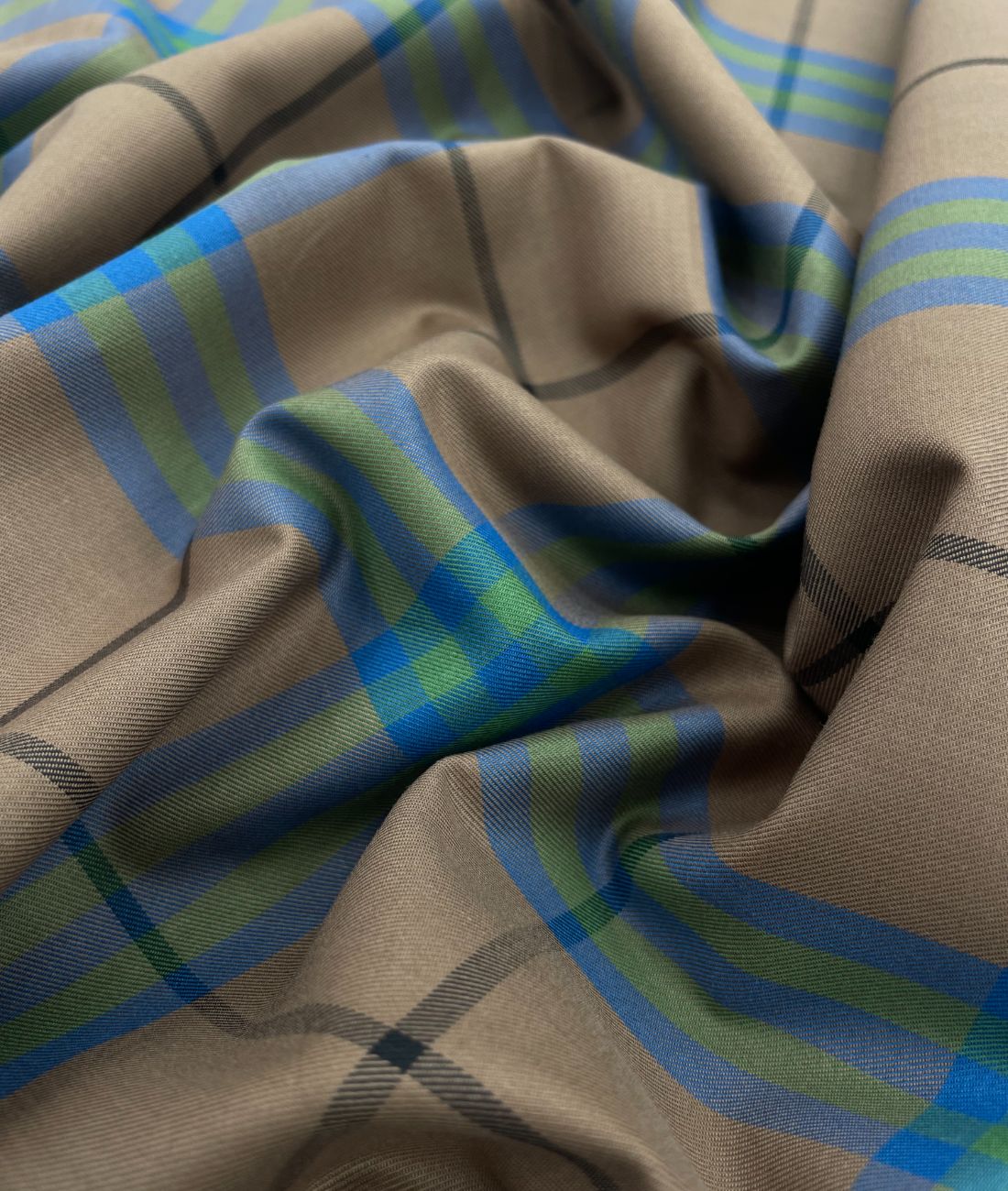 J.Hampstead Luxury 2 Ply Burberry Checks Giza Cotton Fabric for Men's Shirt - Tepchi Men