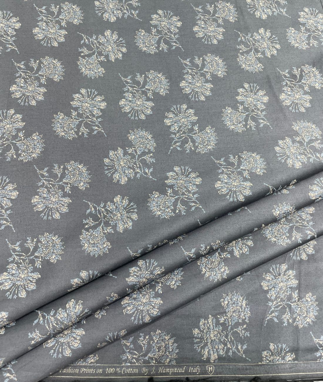 J.Hampstead Luxury 2 Ply Cotton Floral Printed Fabric for Men's Shirt - Tepchi Men