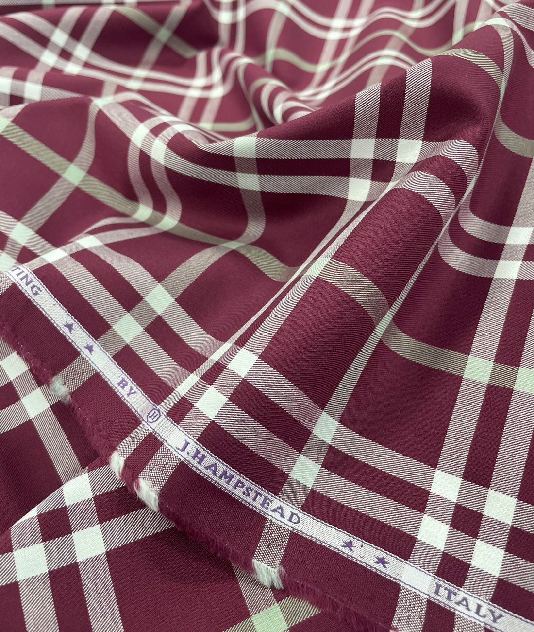 J.Hampstead Luxury Cotton Big Checks Men's Fabric - Tepchi Men