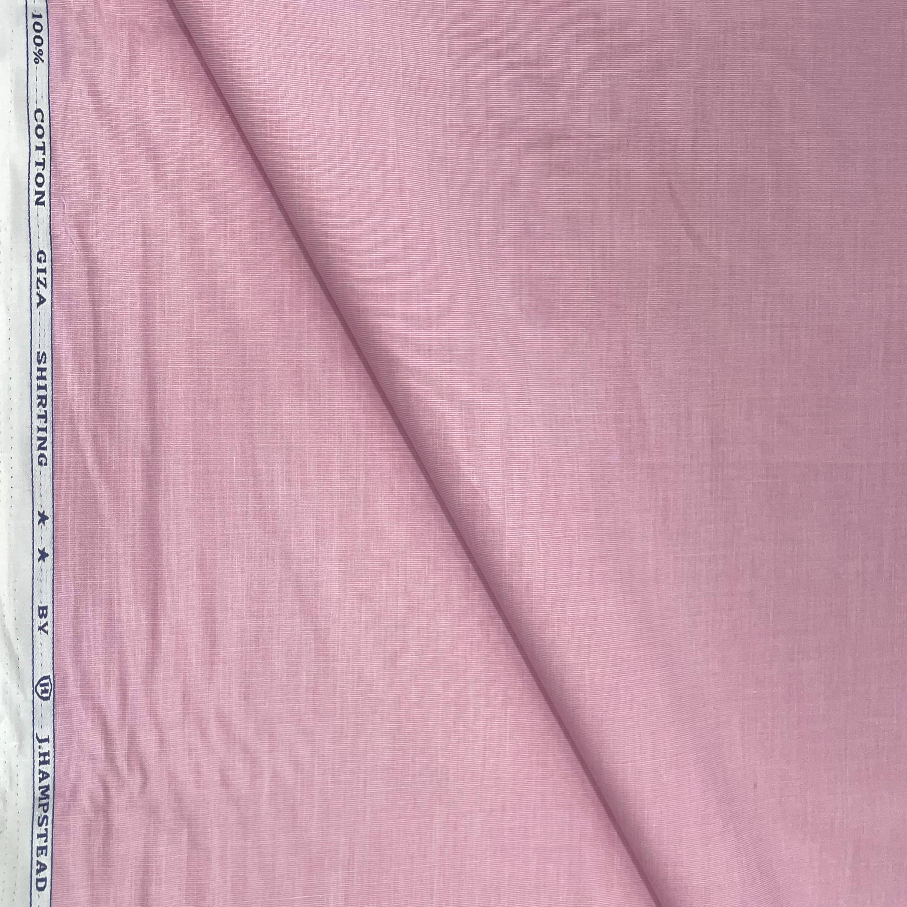 J.Hampstead Luxury Giza Cotton Baby Pink Men's Fabric - Tepchi Men
