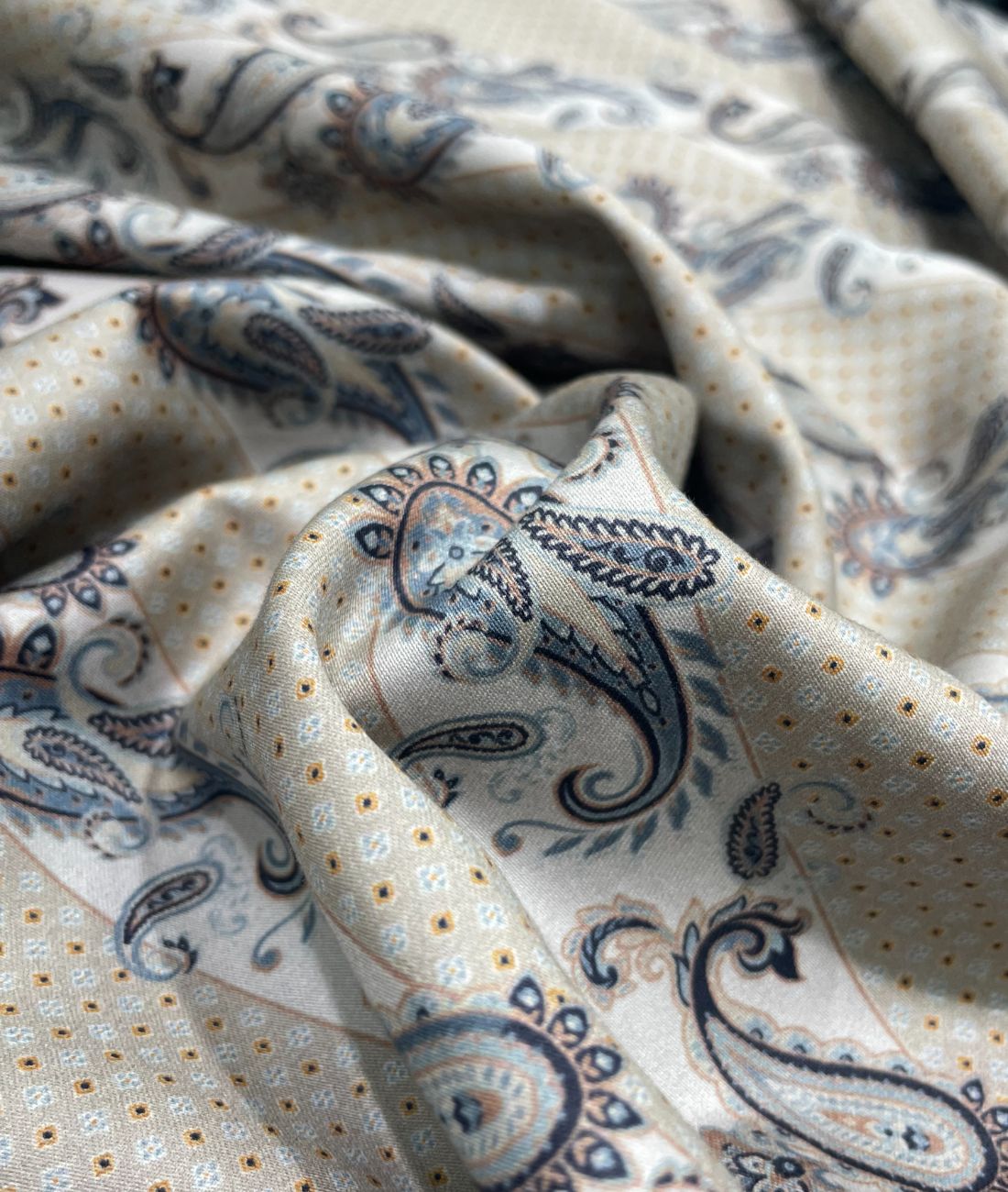 J.Hampstead Paisley Printed Luxury Giza Cotton Fabric for Shirts - Tepchi Men