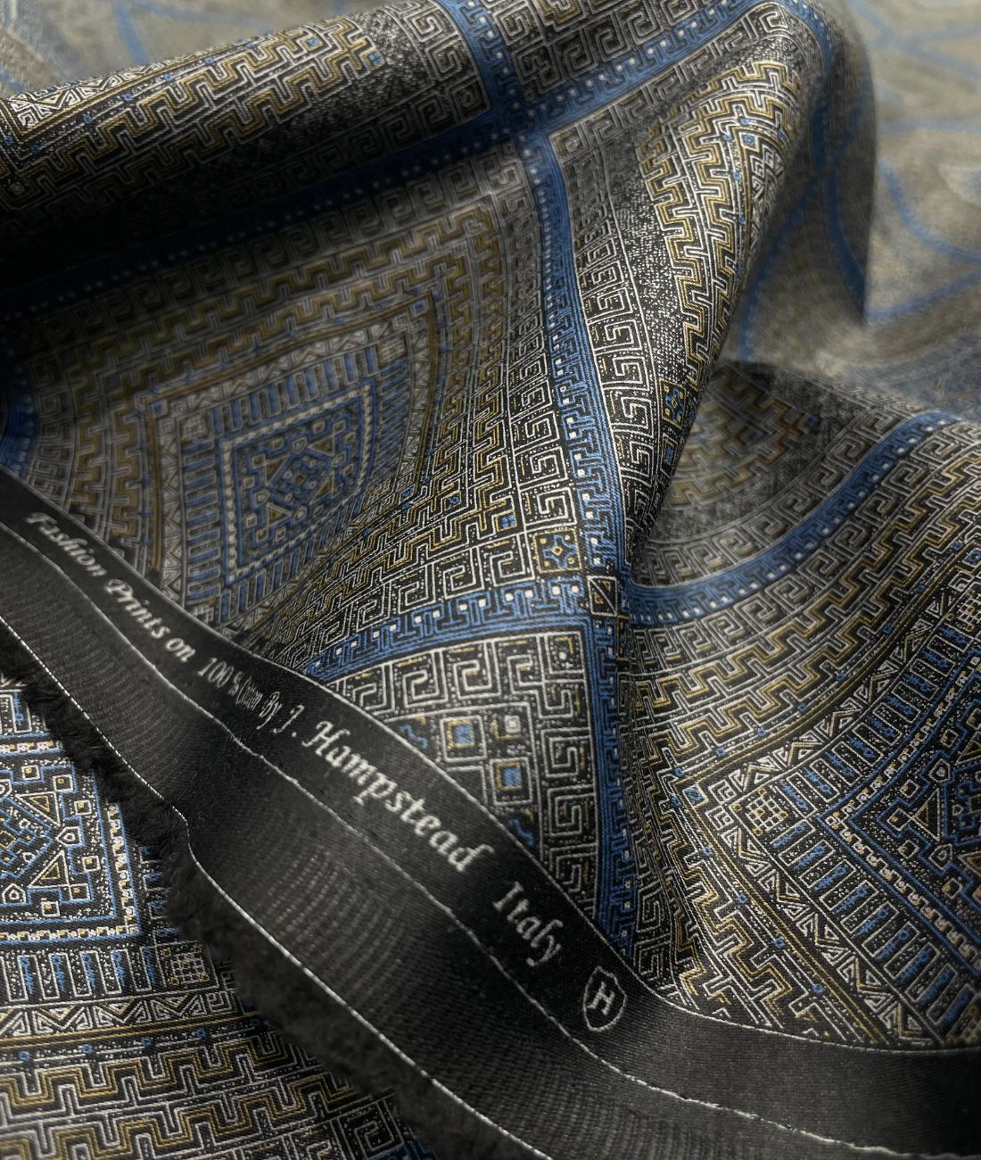J.Hampstead Printed Luxury Giza Cotton 2 Ply Fabric for Shirt - Tepchi Men