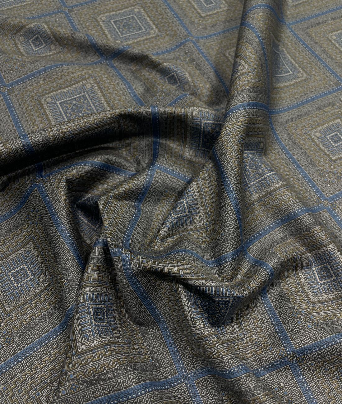 J.Hampstead Printed Luxury Giza Cotton 2 Ply Fabric for Shirt - Tepchi Men