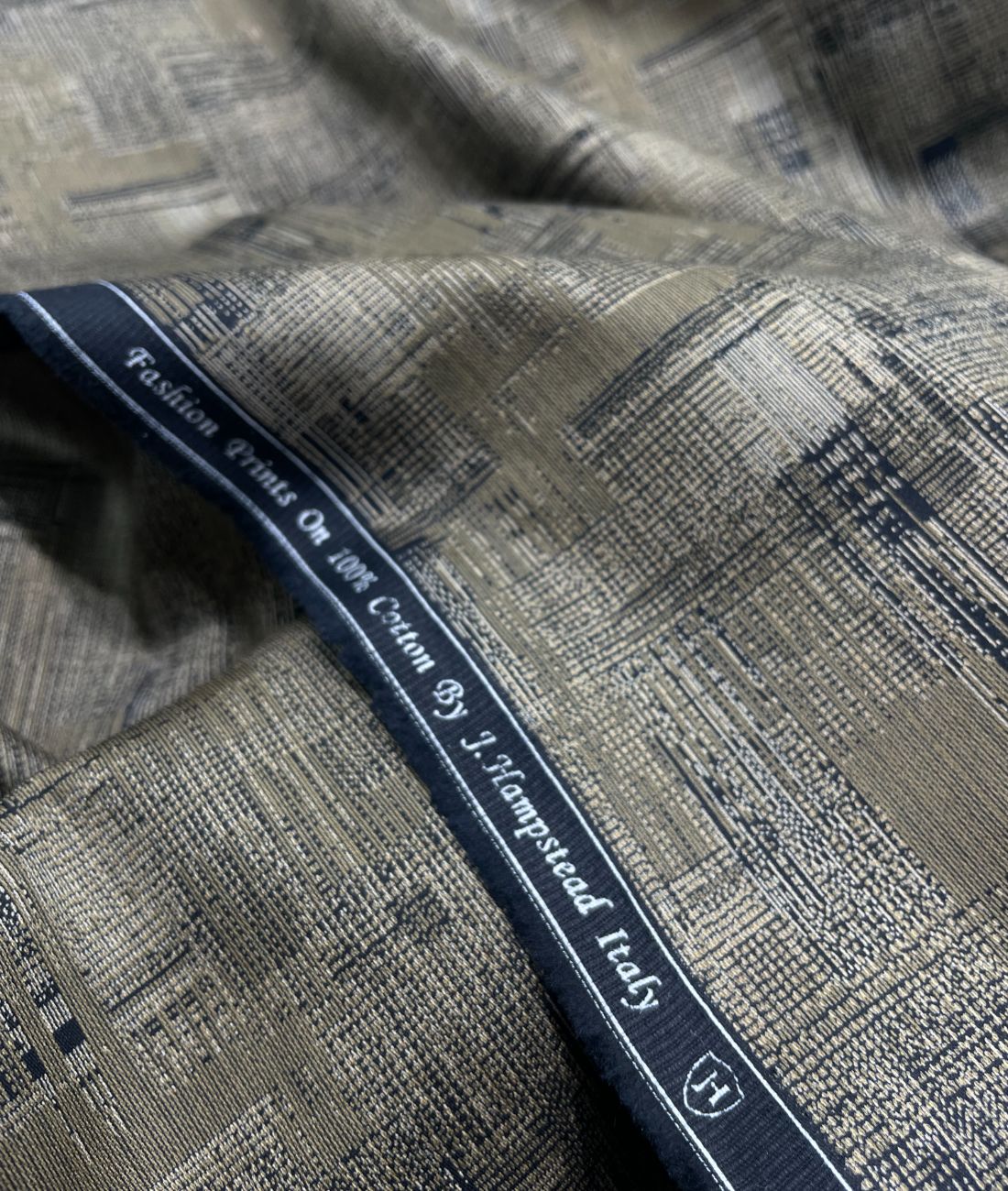 J.Hampstead Printed Luxury Giza Cotton Shirt Fabric - Tepchi Men