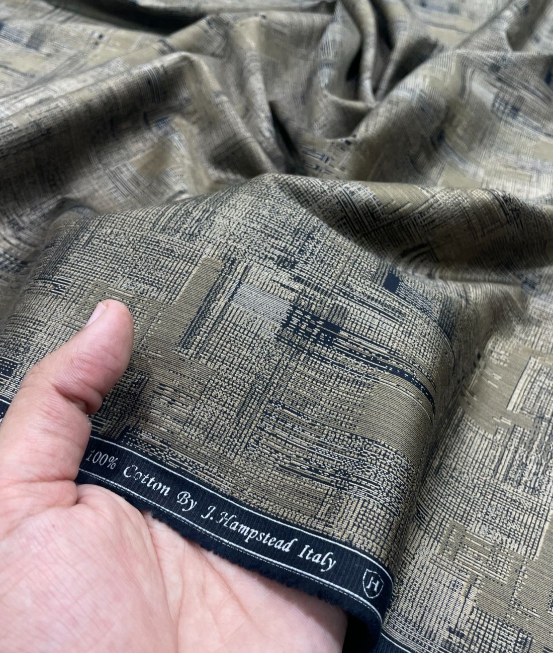 J.Hampstead Printed Luxury Giza Cotton Shirt Fabric - Tepchi Men