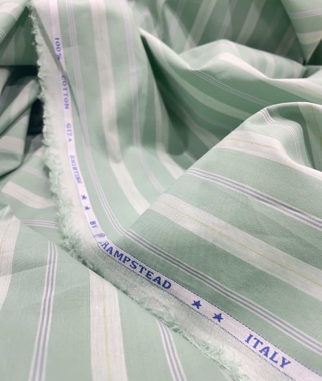 J.Hampstead Stripe Luxury Giza Cotton Fabric for Men's Shirt - Tepchi Men
