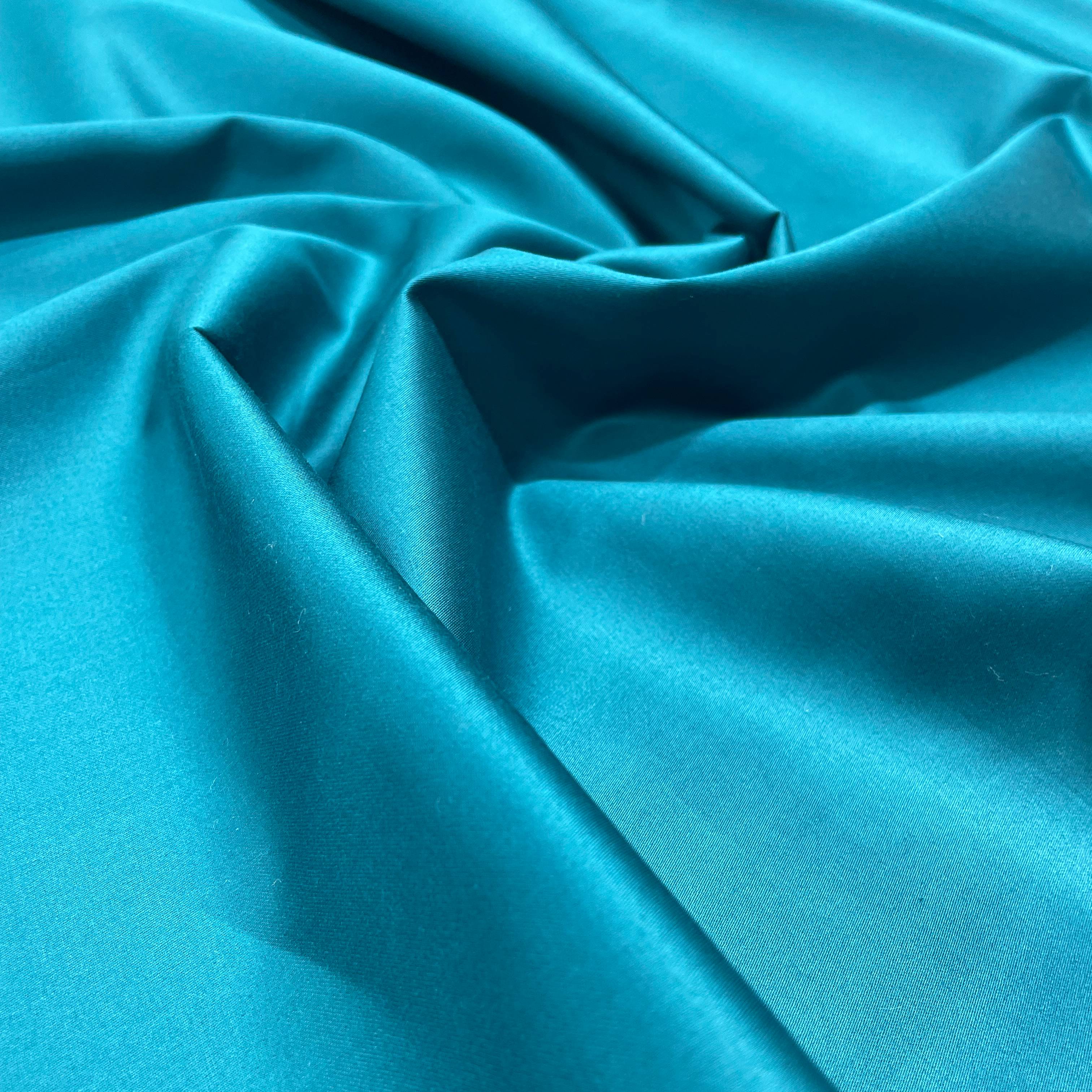 J.Hampstead Teal Blue Luxury Giza Cotton Fabric for Men's - Tepchi Men