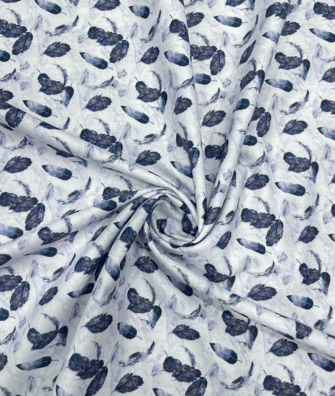 Leafy Serenity Printed Anti Wrinke Cotton Fabric for Men's Shirts & Kurta - Tepchi Men