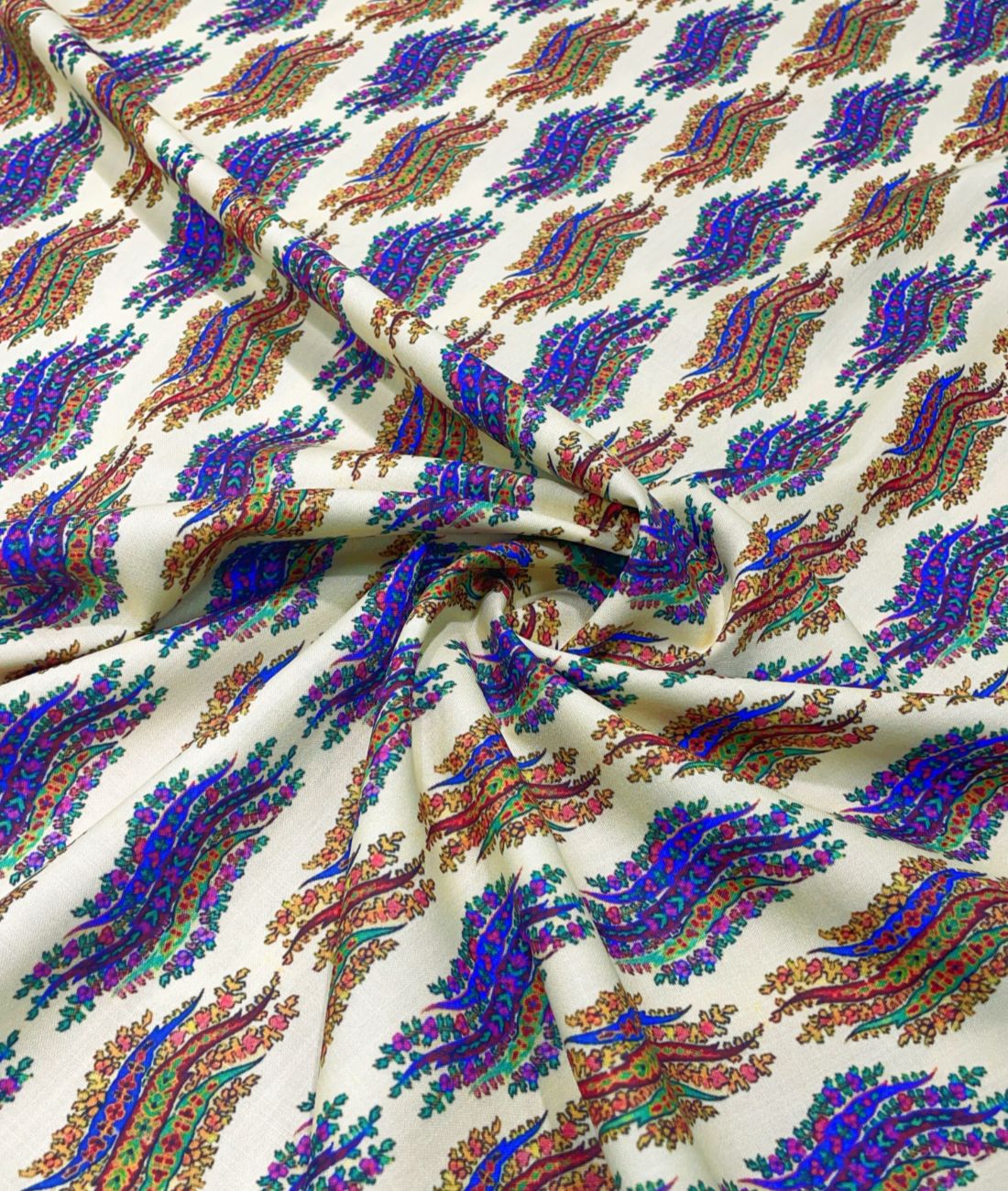 Paisley Breeze Printed Anti Wrinke Cotton Fabric for Men's Shirts & Kurta - Tepchi Men