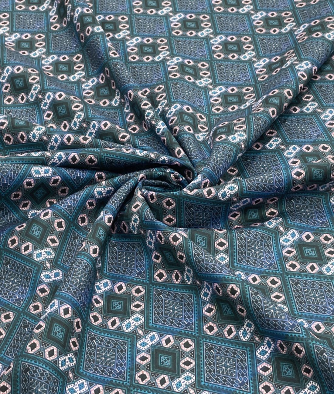 Prism Weave Printed Anti Wrinke Cotton Fabric for Men's Shirts & Kurta - Tepchi Men