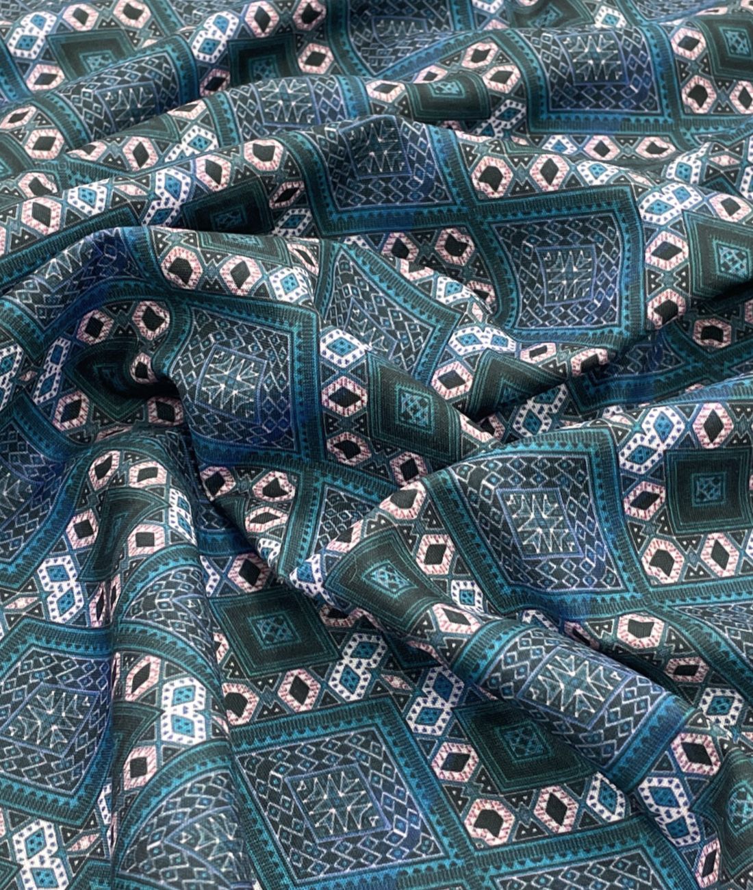 Prism Weave Printed Anti Wrinke Cotton Fabric for Men's Shirts & Kurta - Tepchi Men