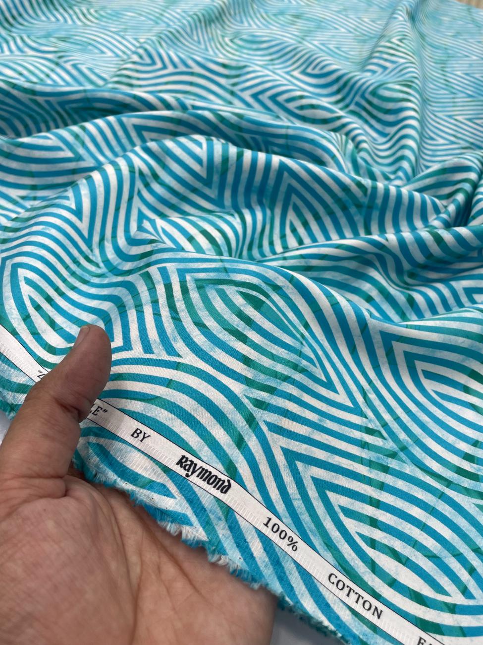 Raymond Ultra Luxury Designer Giza Cotton Fabric for Men's Shirt - Tepchi Men