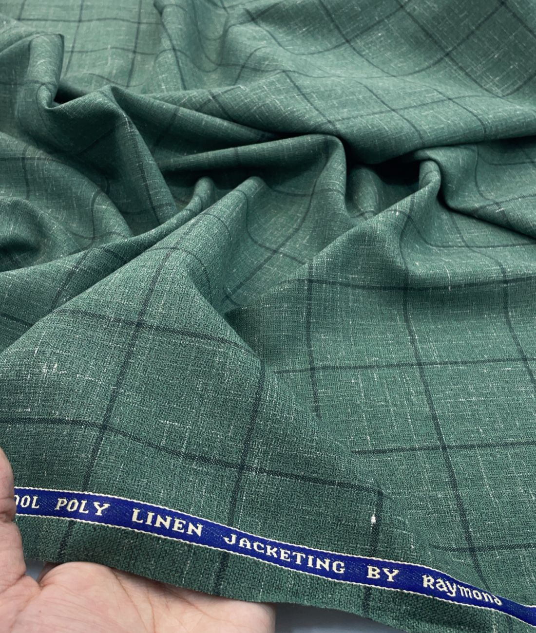 Raymond Wool + Linen Luxury Checks Suiting Fabric - Tepchi Men