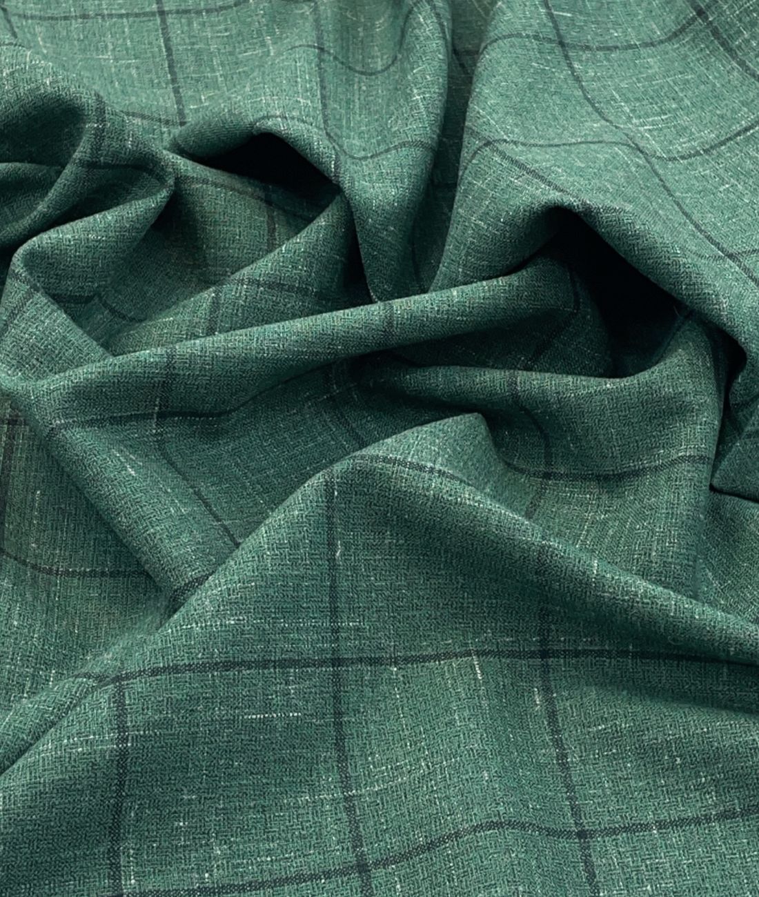 Raymond Wool + Linen Luxury Checks Suiting Fabric - Tepchi Men