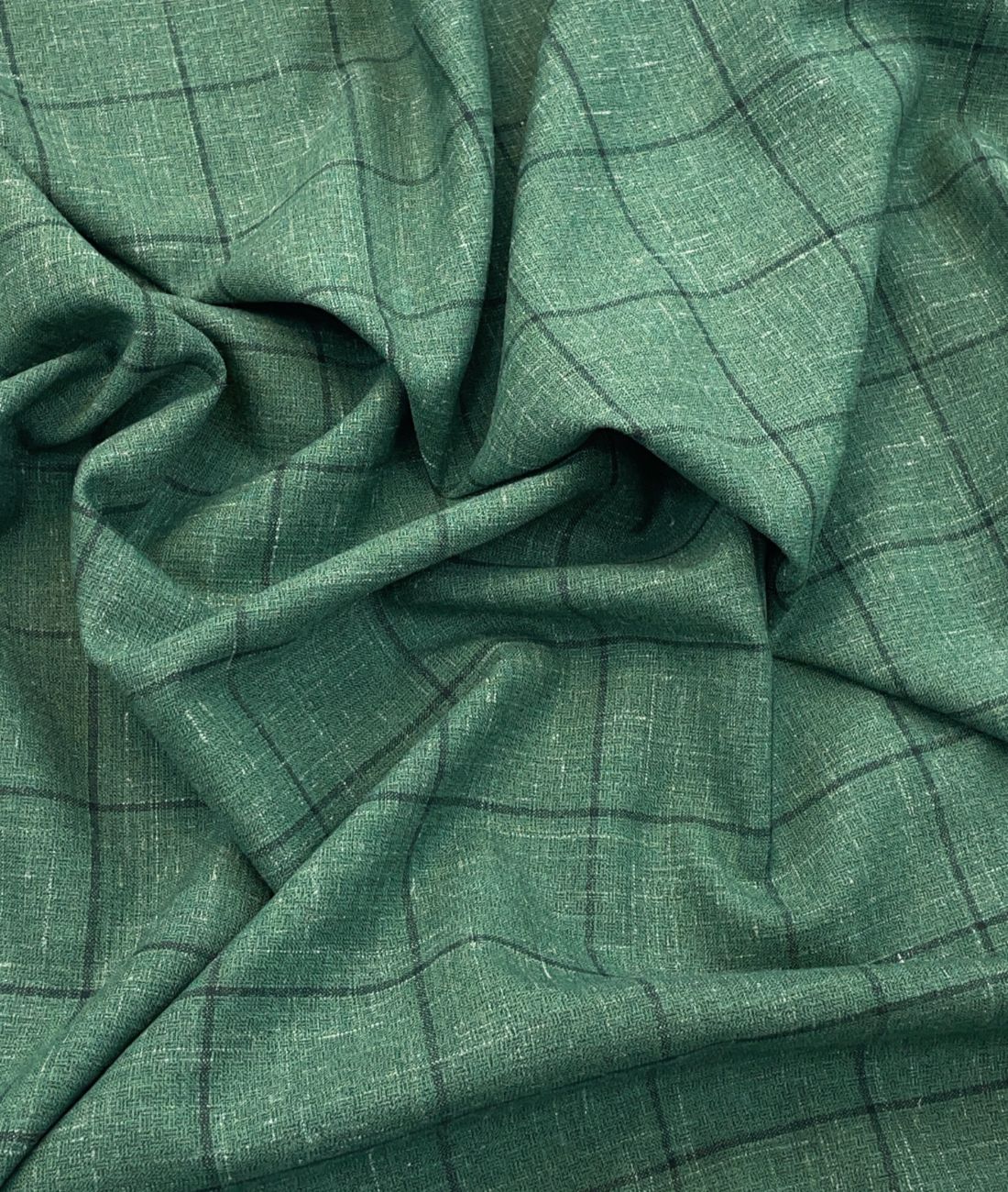 Raymond Wool + Linen Luxury Checks Suiting Fabric - Tepchi Men