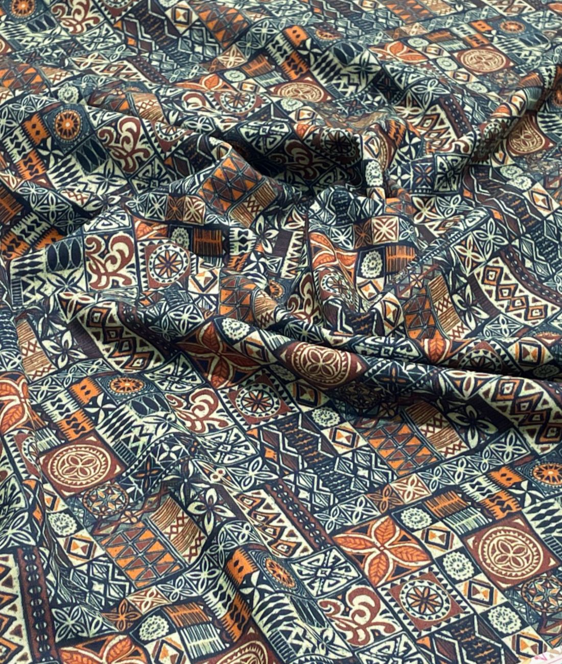 Vibrant Harmony Printed Anti Wrinke Cotton Fabric for Men's Shirts & Kurta - Tepchi Men