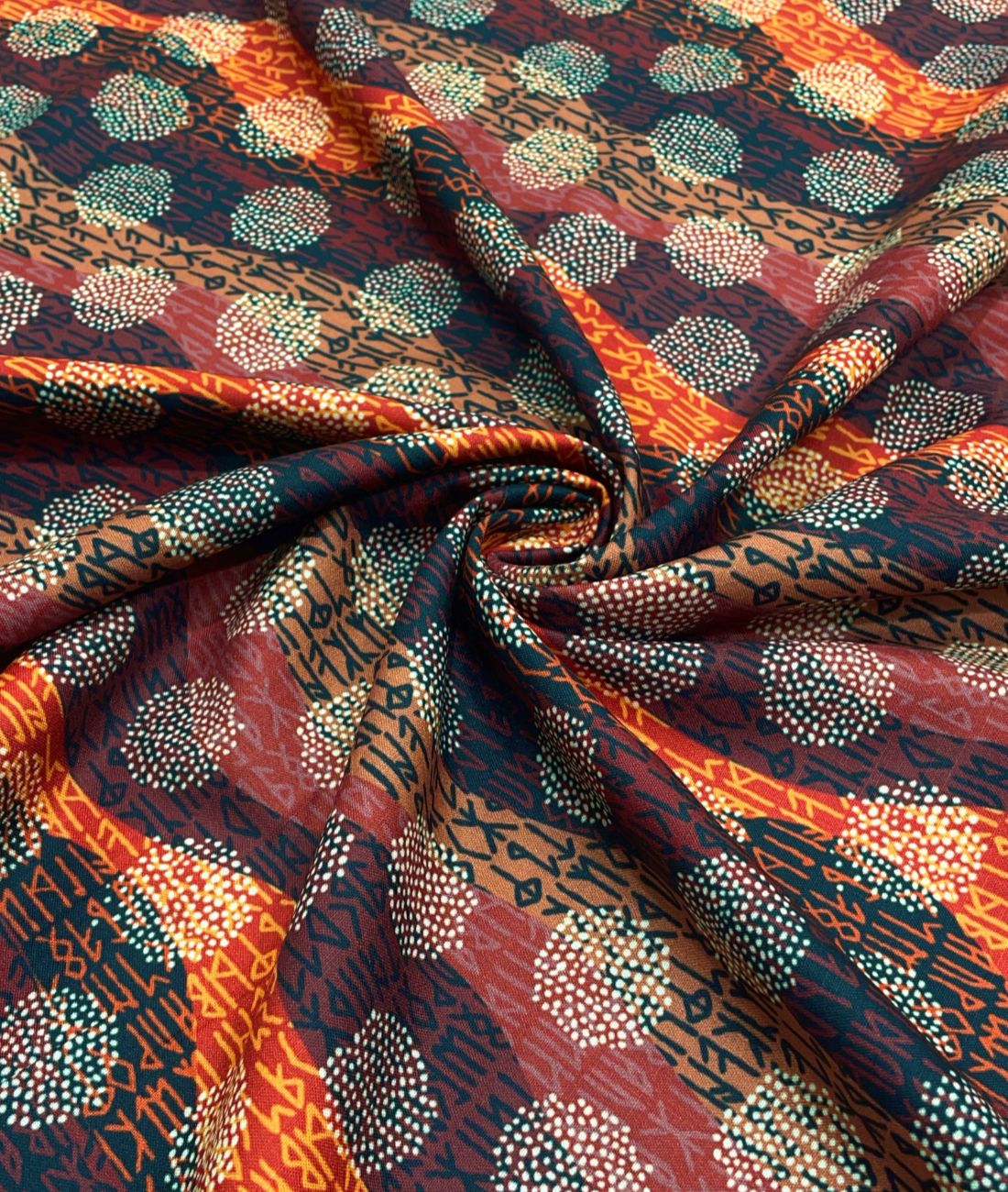 Vibrant Weave Printed Anti Wrinke Cotton Fabric for Men's Shirts & Kurta - Tepchi Men