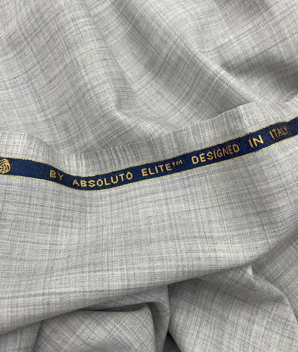 Absoluto Elite Luxury Grey Super 120's Counts Merino Wool Suiting Fabric - Tepchi Men