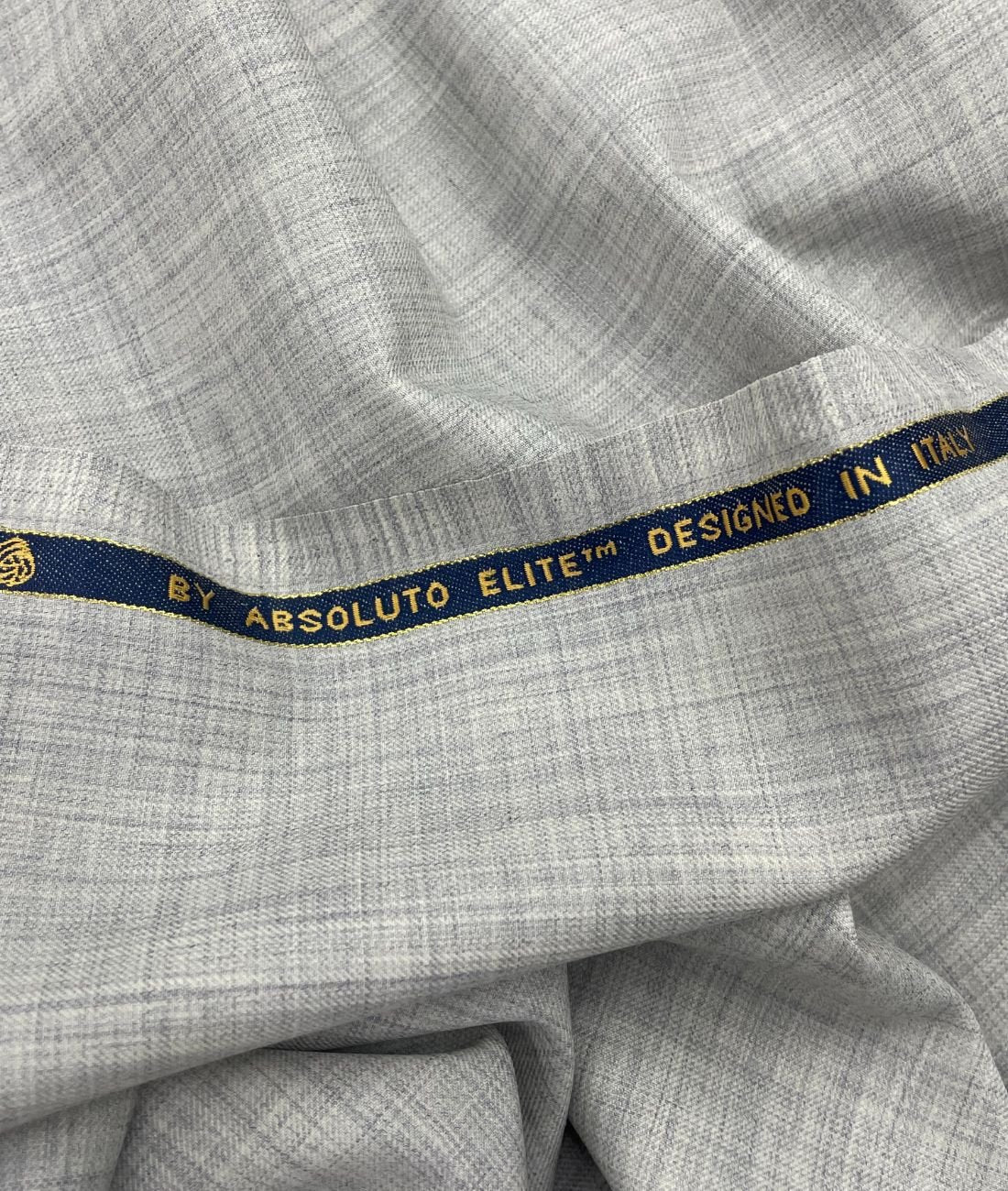 Absoluto Elite Luxury Grey Super 120's Counts Merino Wool Suiting Fabric - Tepchi Men