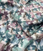 Abstract Print Luxury Giza Cotton Fabric for Men's Shirt - Tepchi Men