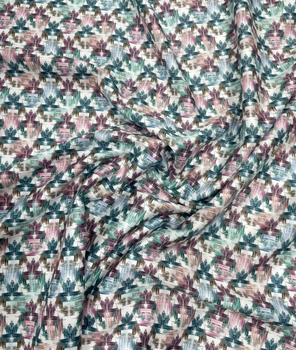 Abstract Print Luxury Giza Cotton Fabric for Men's Shirt - Tepchi Men