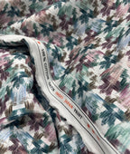 Abstract Print Luxury Giza Cotton Fabric for Men's Shirt - Tepchi Men