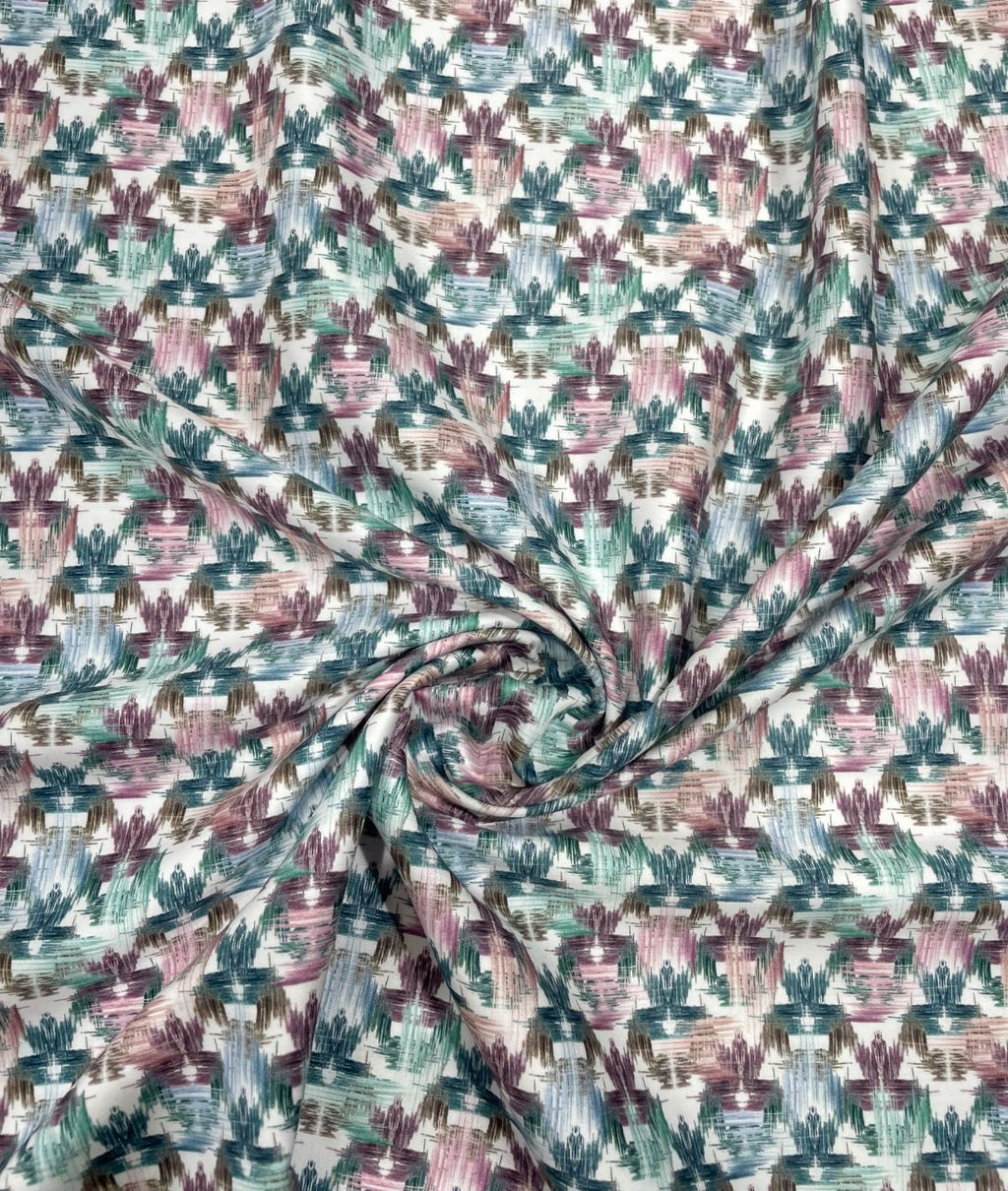 Abstract Print Luxury Giza Cotton Fabric for Men's Shirt - Tepchi Men