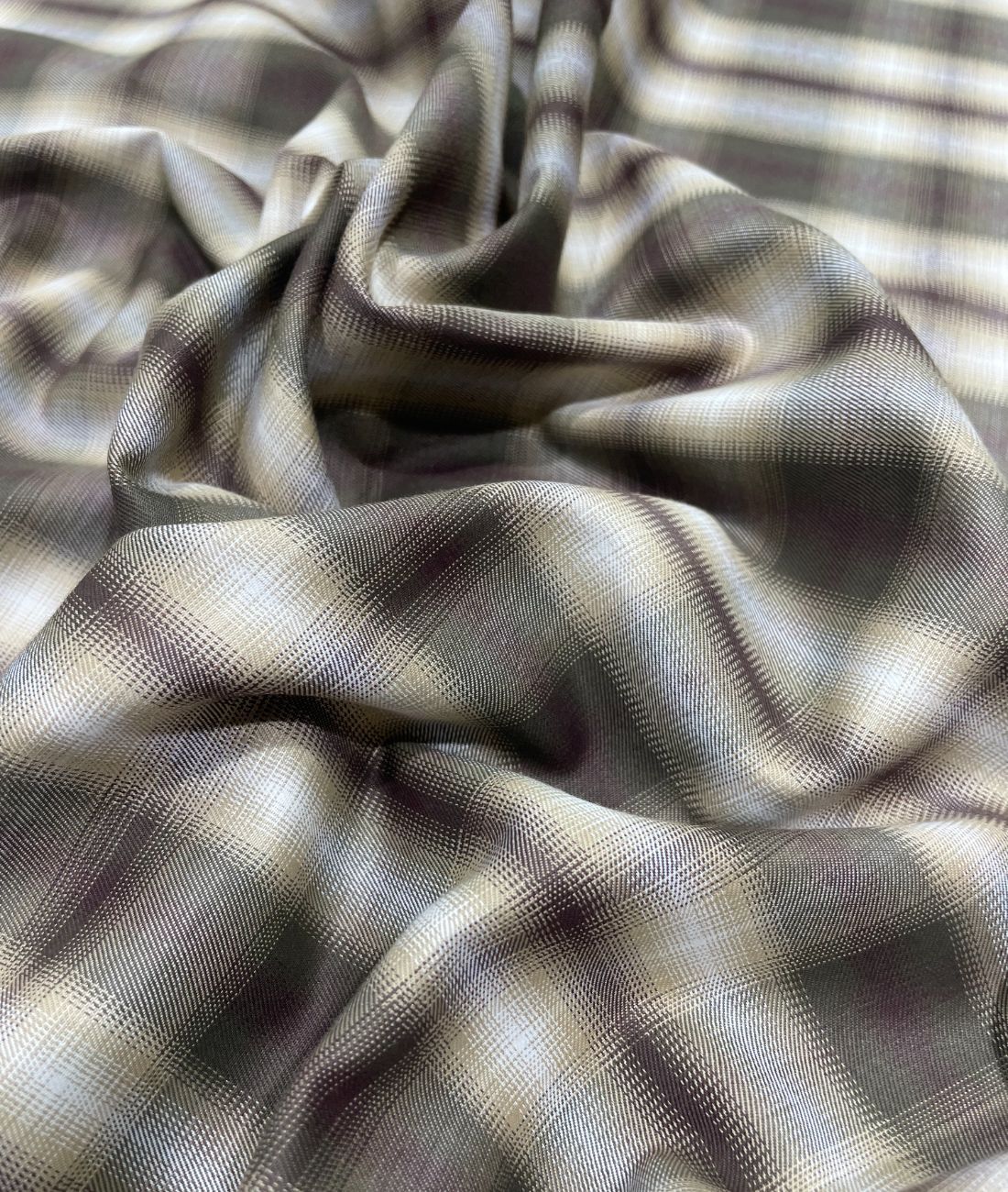 Arvind Blurred Premium Cotton Checks Fabric for Men's Shirt - Tepchi Men