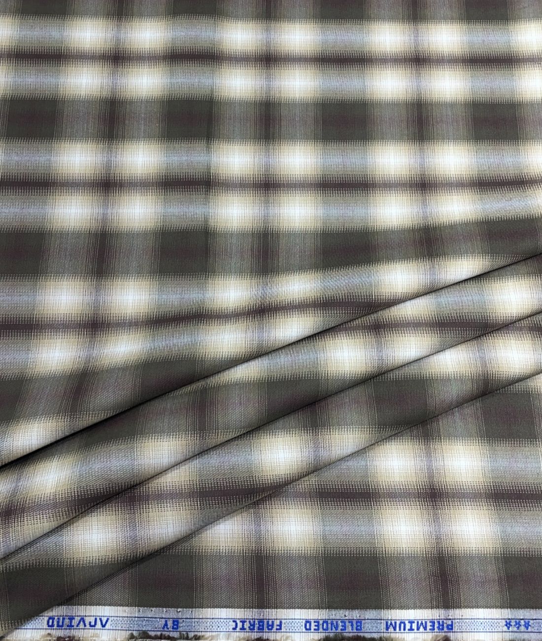 Arvind Blurred Premium Cotton Checks Fabric for Men's Shirt - Tepchi Men