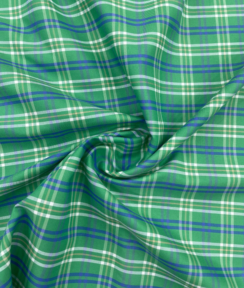 Arvind Checks Premium Cotton Fabric for Shirt - Tepchi Men