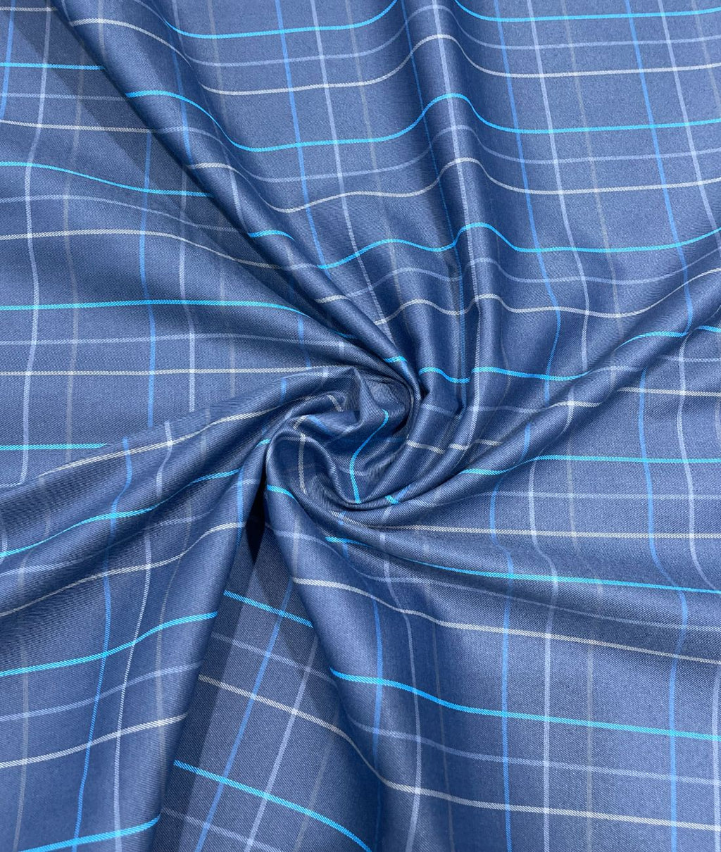 Arvind Premium Cotton Checks Fabric for Men's Shirt - Tepchi Men