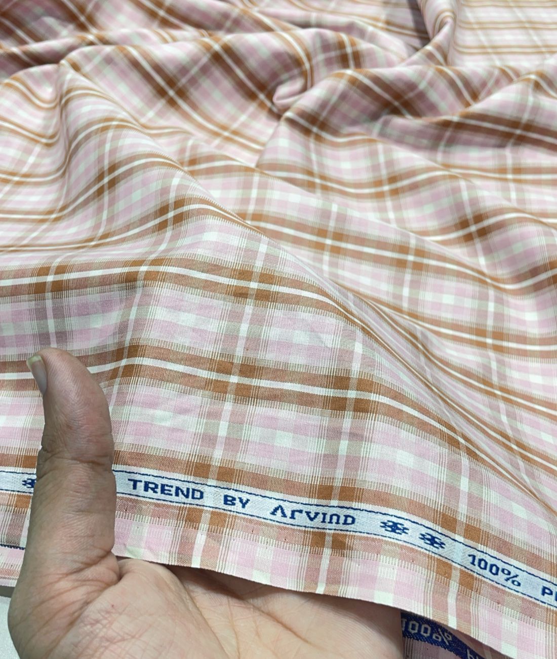 Arvind Premium Cotton Checks Fabric for Men's Shirt - Tepchi Men