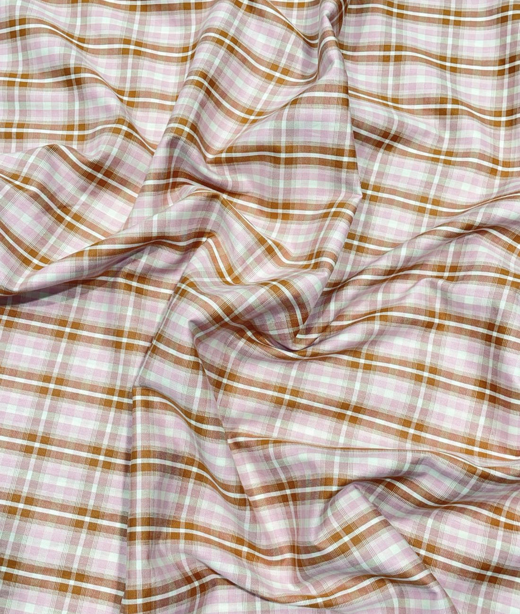 Arvind Premium Cotton Checks Fabric for Men's Shirt - Tepchi Men