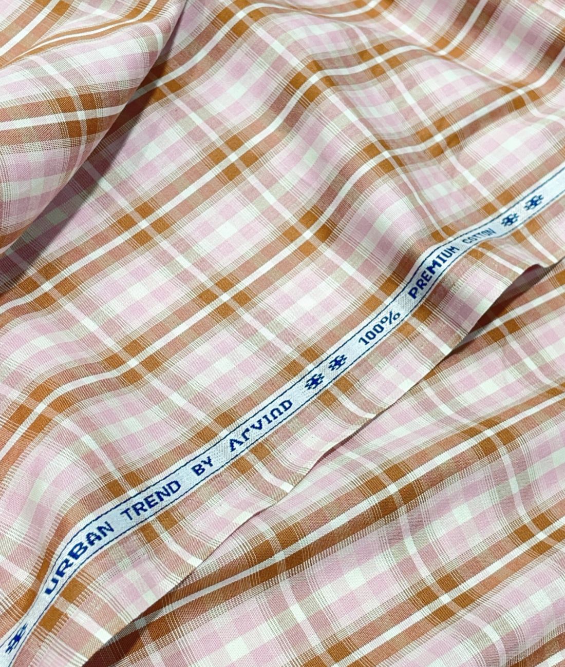 Arvind Premium Cotton Checks Fabric for Men's Shirt - Tepchi Men