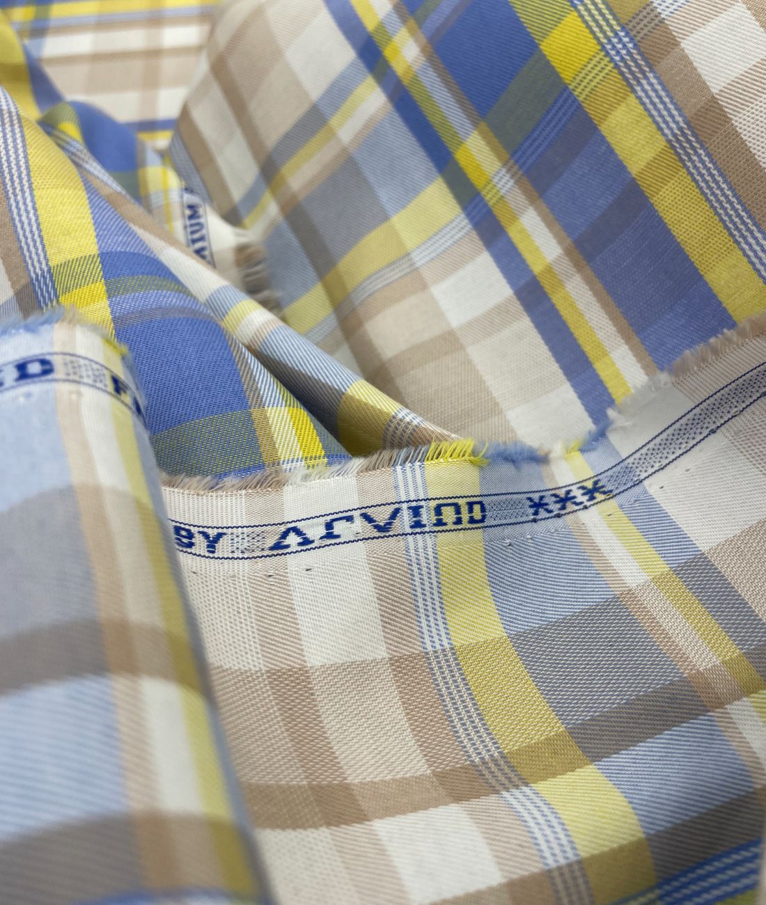 Arvind Premium Cotton Checks Fabrics for Shirt - Tepchi Men