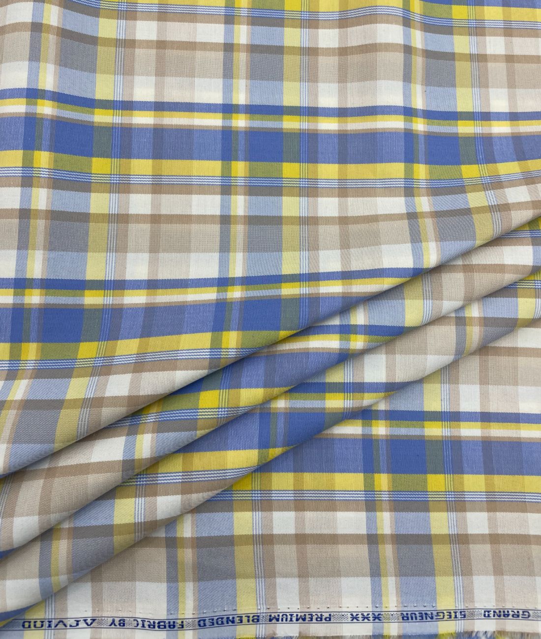Arvind Premium Cotton Checks Fabrics for Shirt - Tepchi Men